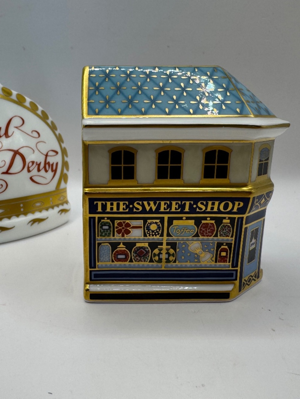 Royal Crown Derby The Sweet Shop bone china paperweight